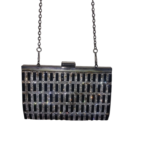 Vintage Chic Black Beaded Clutch - Picture 4 of 6